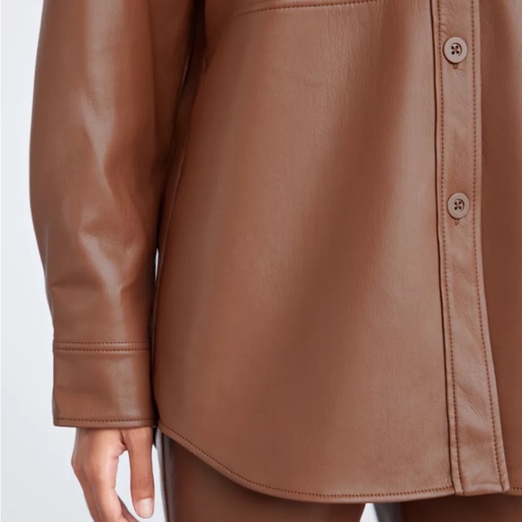 BNWT Babaton Pelli Shirt Jacket, Size Small - Picture 5 of 5